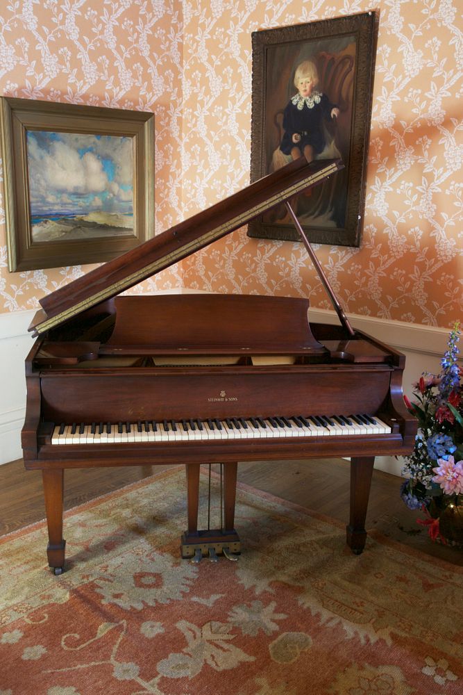 Appraisal: Steinway Sons New York Mahogany Baby Grand Piano circa Steinway