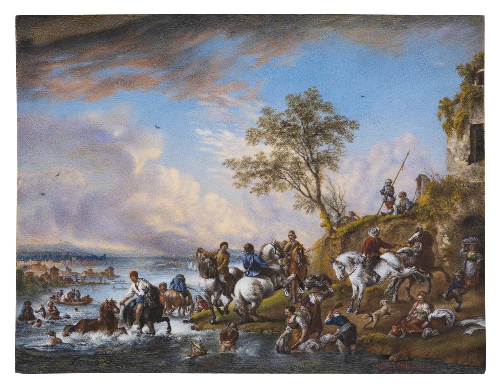 Appraisal: AFTER PHILIPS WOUWERMAN THE NETHERLANDS HOLLAND - FIGURES ON HORSEBACK