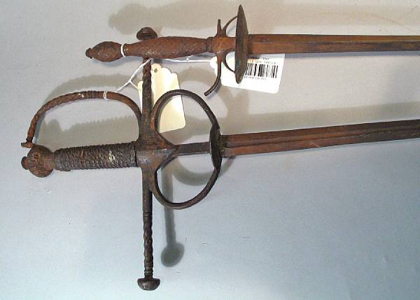 Appraisal: A lot of two swords Including an English small sword