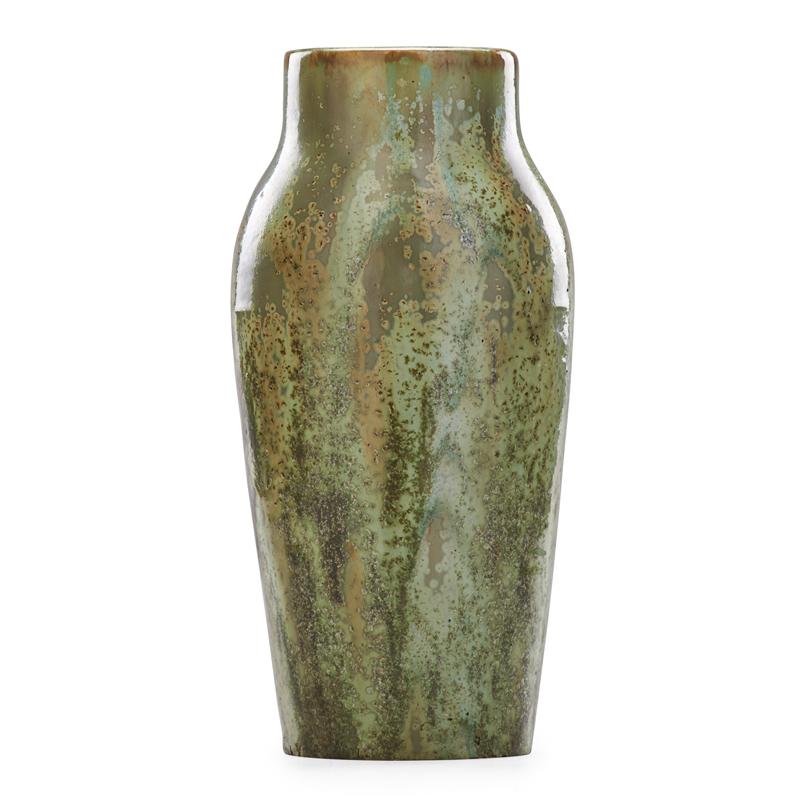 Appraisal: FULPER Tall vase Leopard Skin Crystalline glaze Condition Report Excellent