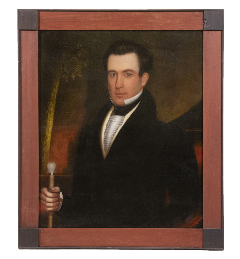 Appraisal: ATTRIBUTED TO JOHN SAMUEL BLUNT NH MA - Portrait of