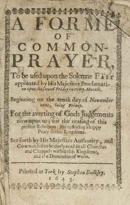 Appraisal: Book of Common Prayer - A Forme of Common Prayer