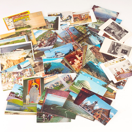 Appraisal: Group lot of photographs and postcards most from tourist attractions