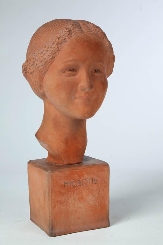 Appraisal: MYOSOTIS BY CHARLES RAPHAEL PEYRE FRANCE - Terra cotta signed