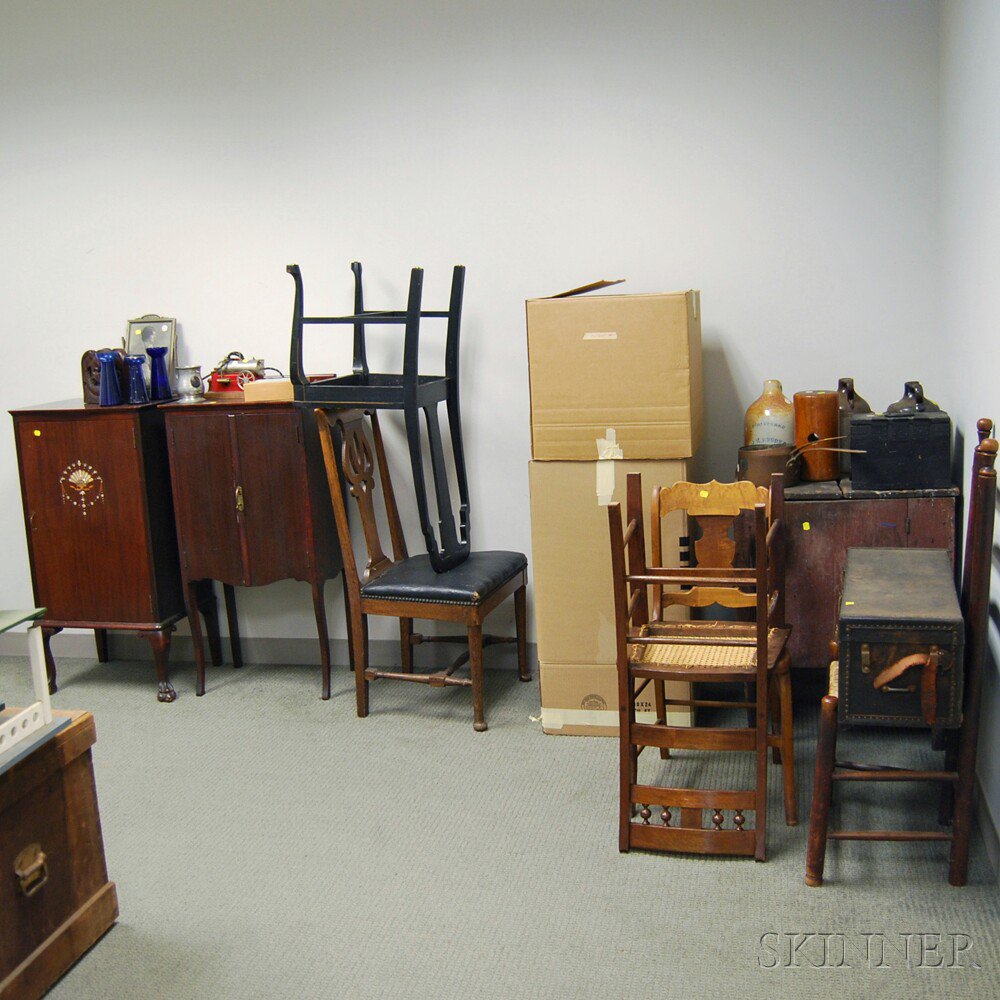 Appraisal: Large Group of Furniture and Decorative Accessories including a mahogany