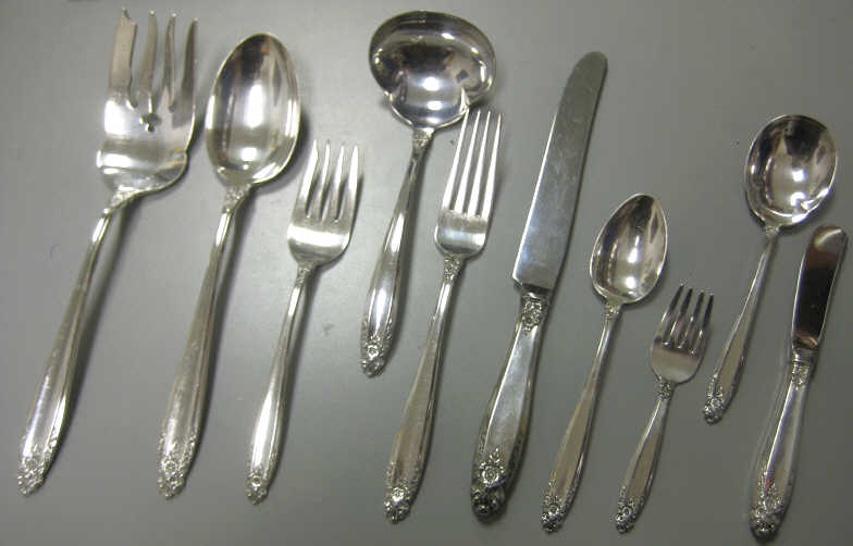 Appraisal: INTERNATIONAL SILVER CO MERIDEN CT Sterling silver flatware service Prelude