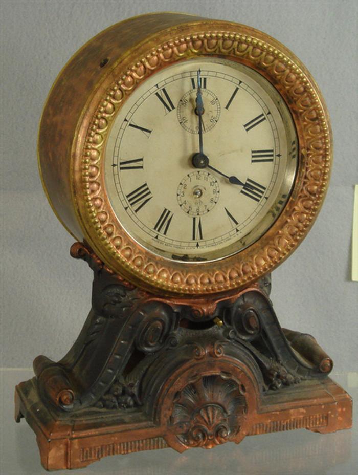 Appraisal: Seth Thomas Long alarm clock copper bronze patination not running