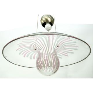 Appraisal: Modern Space Age Murano Style Art Glass Chandelier Modern Space