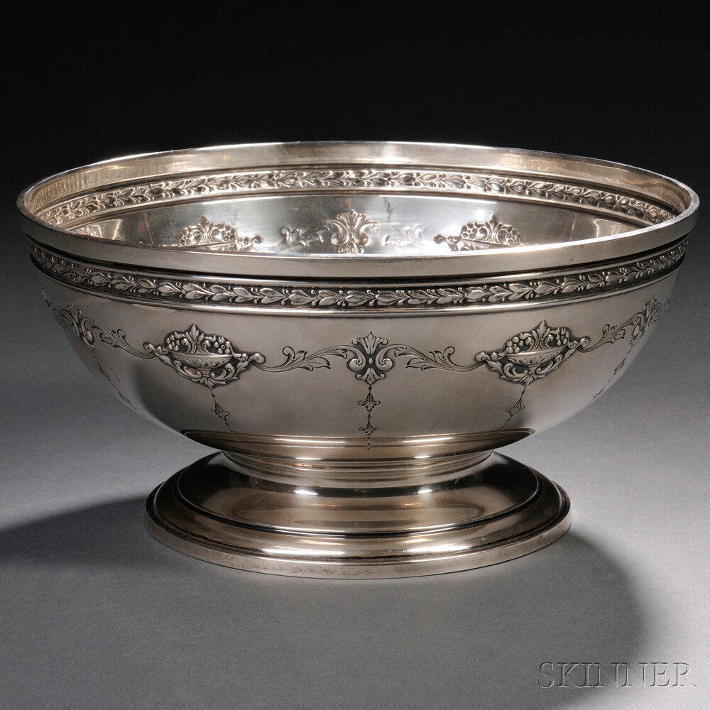 Appraisal: Durgin-Gorham Sterling Silver Center Bowl first half th century with