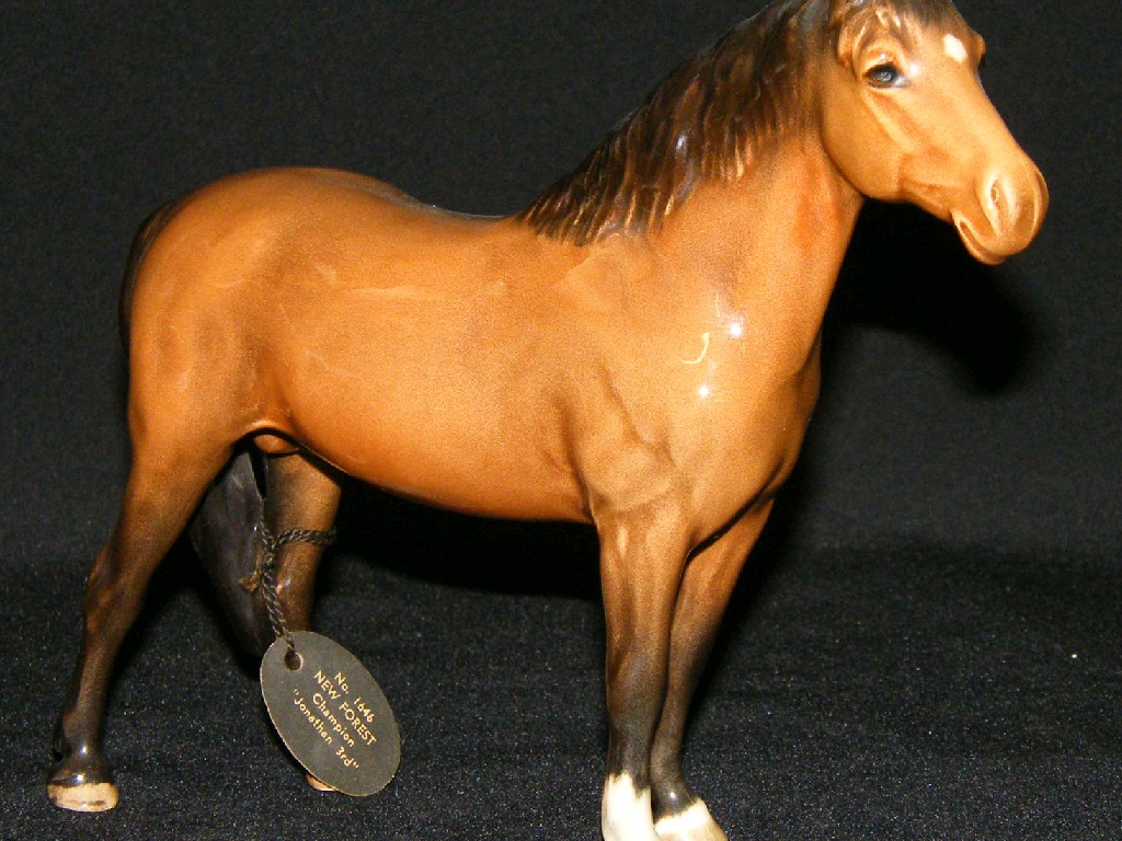 Appraisal: Beswick New Forest Pony Champion Jonathan rd model no original