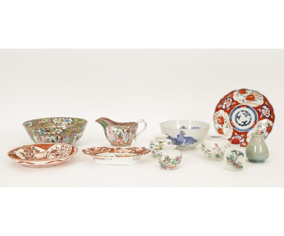 Appraisal: Chinese porcelain tableware to include a Rose Medallion bowl and