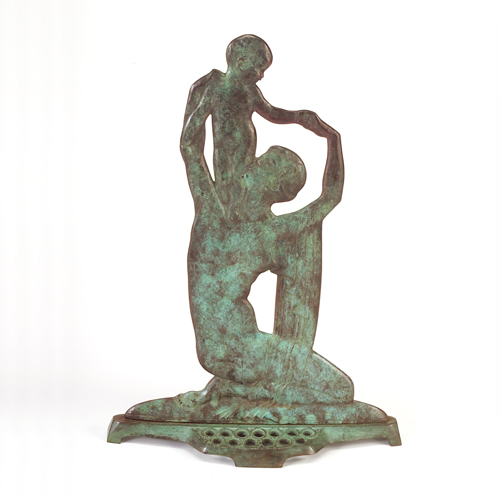 Appraisal: EMORY P SEIDEL ROMAN BRONZE WORKS New York Art Deco