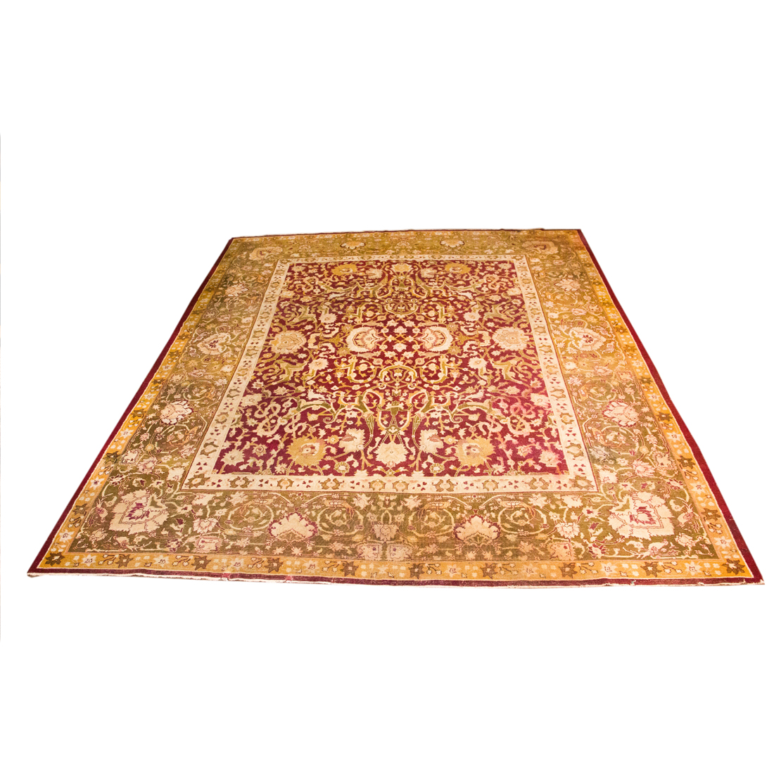 Appraisal: ANTIQUE AGRA CARPET Antique Agra carpet ' x '