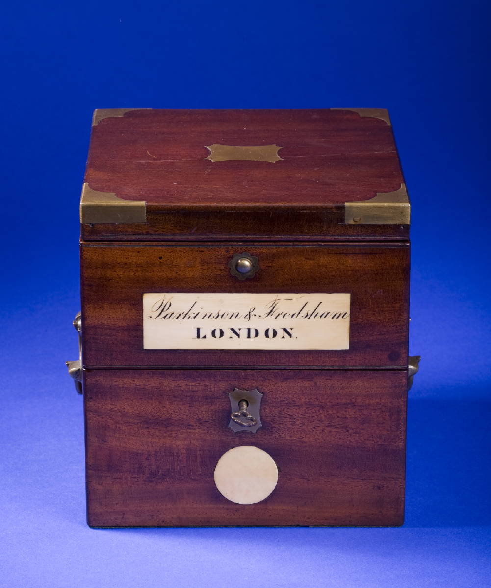 Appraisal: FINE TWO-DAY MARINE CRONOMETER IN MAHOGANY CASE BY PARKINSON FRODSHAM