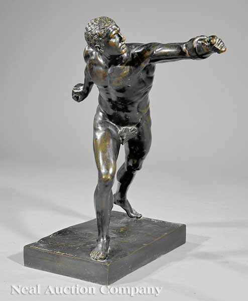 Appraisal: A French Bronze of the Borghese Gladiator late th early