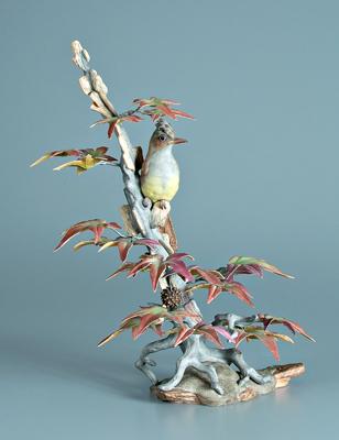 Appraisal: Boehm porcelain bird figurine crested flycatcher marked quot Boehm Limited