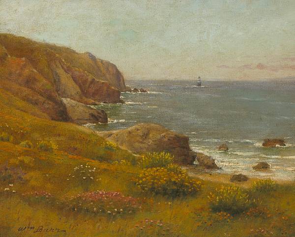 Appraisal: William Barr British American - Coastal view signed 'Wm Barr'