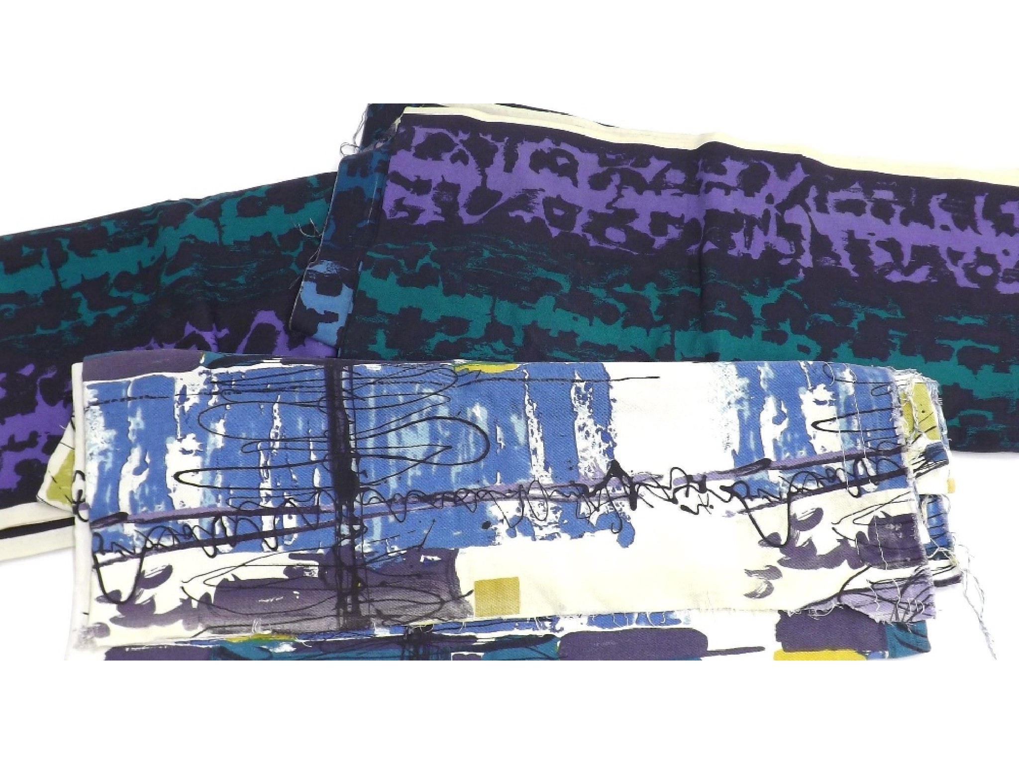 Appraisal: Feliks Topolsky for David Whitehead - cityscape fabric x together