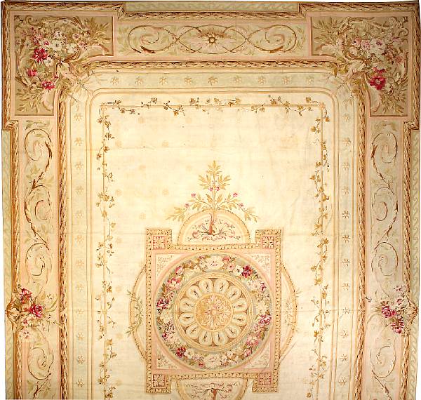 Appraisal: An Aubusson tapestry France late th century size approximately ft