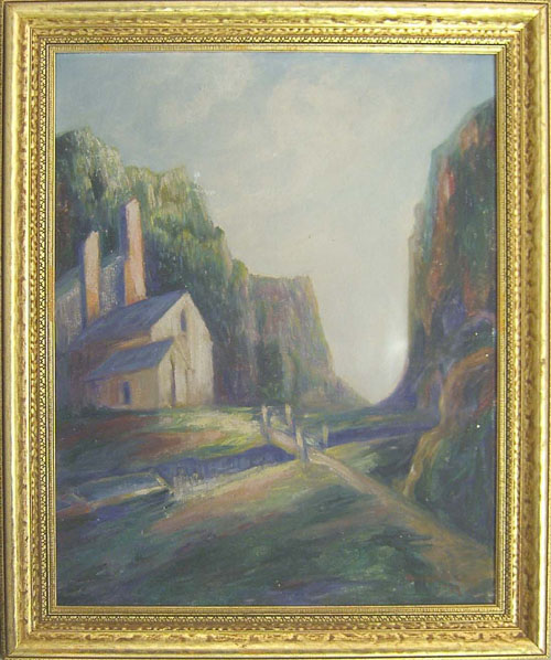 Appraisal: Margaret G Swift American b oil on board landscape x