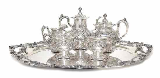 Appraisal: An American Sterling Silver Tea and Coffee Service Reed and