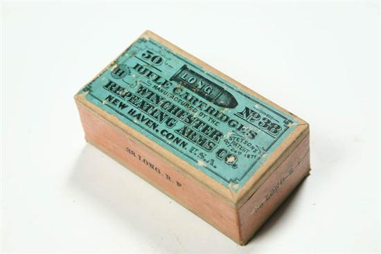 Appraisal: BOX OF AMMUNITION Unopened fifty long rifle cartridges by Winchester