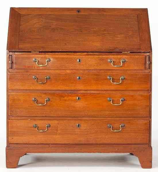 Appraisal: Southern Chippendale Slant Front Deskcirca North Carolina or eastern Virginia