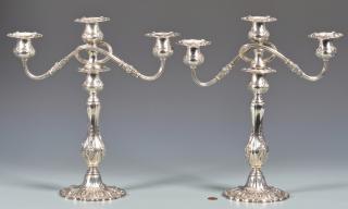 Appraisal: Pr Francis I Sterling Candelabra Pair of Reed and Barton