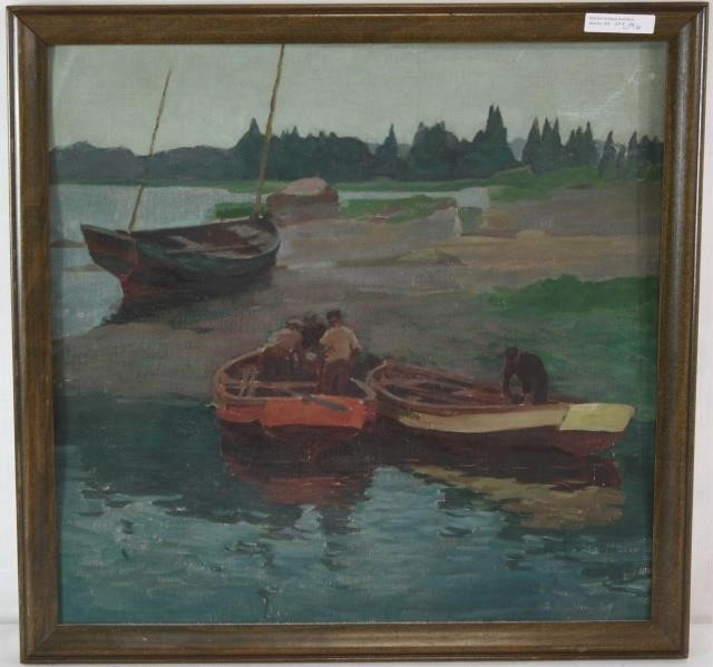 Appraisal: ARTHUR HOEL TH C MA OIL ON ARTIST S BOARD