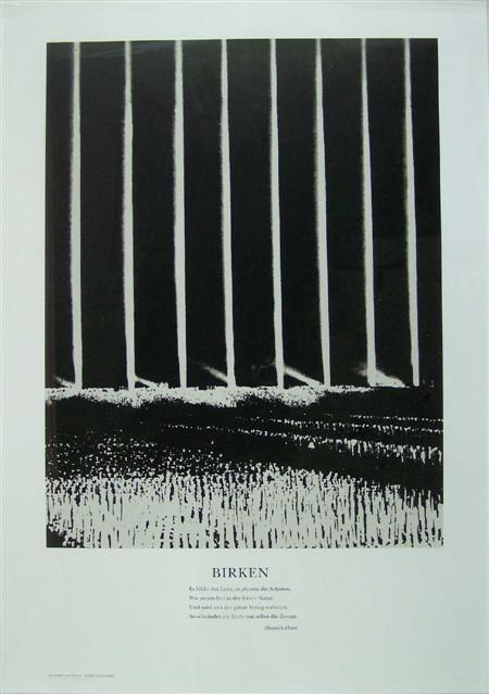 Appraisal: IAN HAMILTON FINLAY SCOTTISH - BIRKEN Screenprint signed and numbered