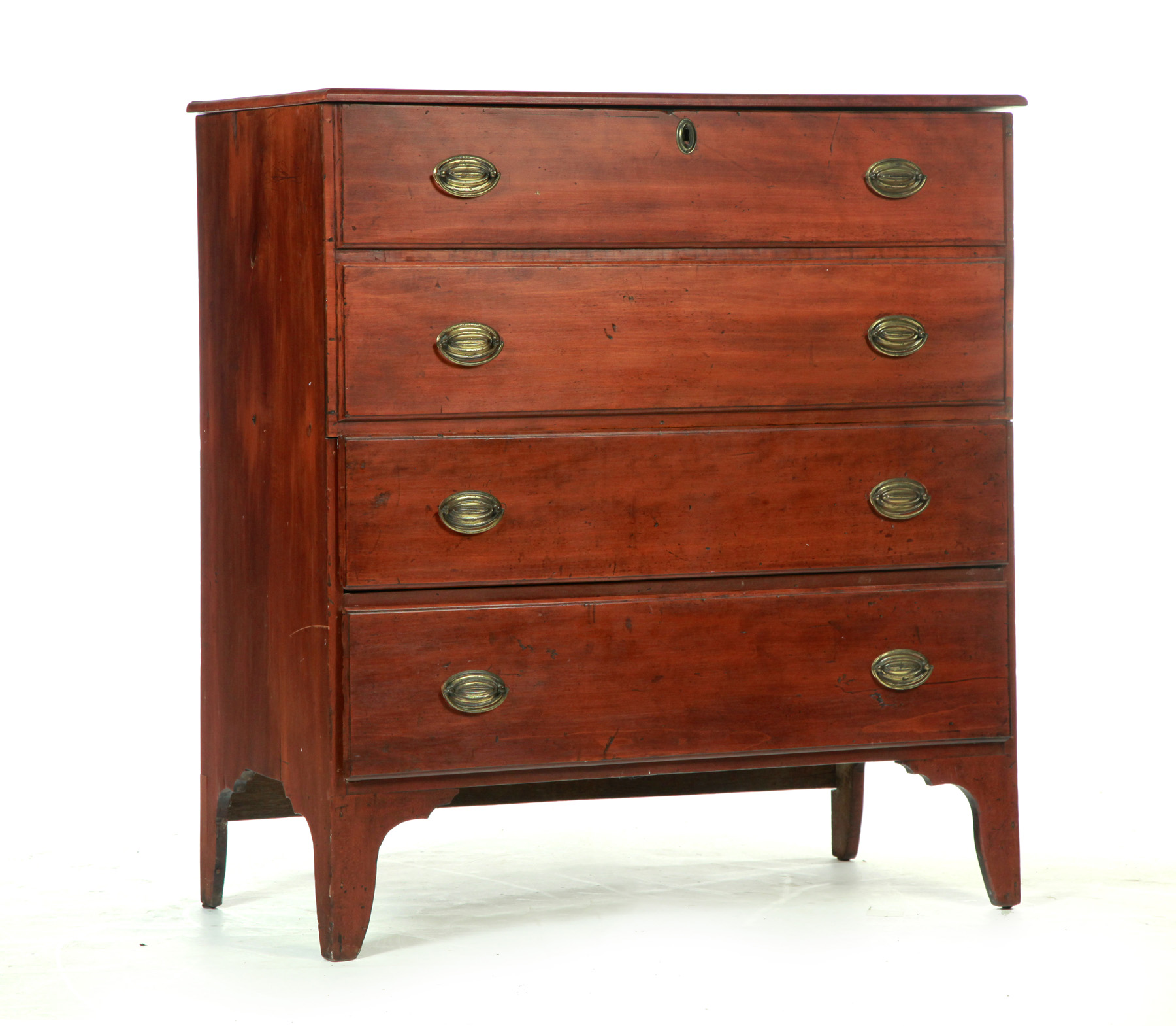 Appraisal: HEPPLEWHITE MULE CHEST American st half- th century Pine Two