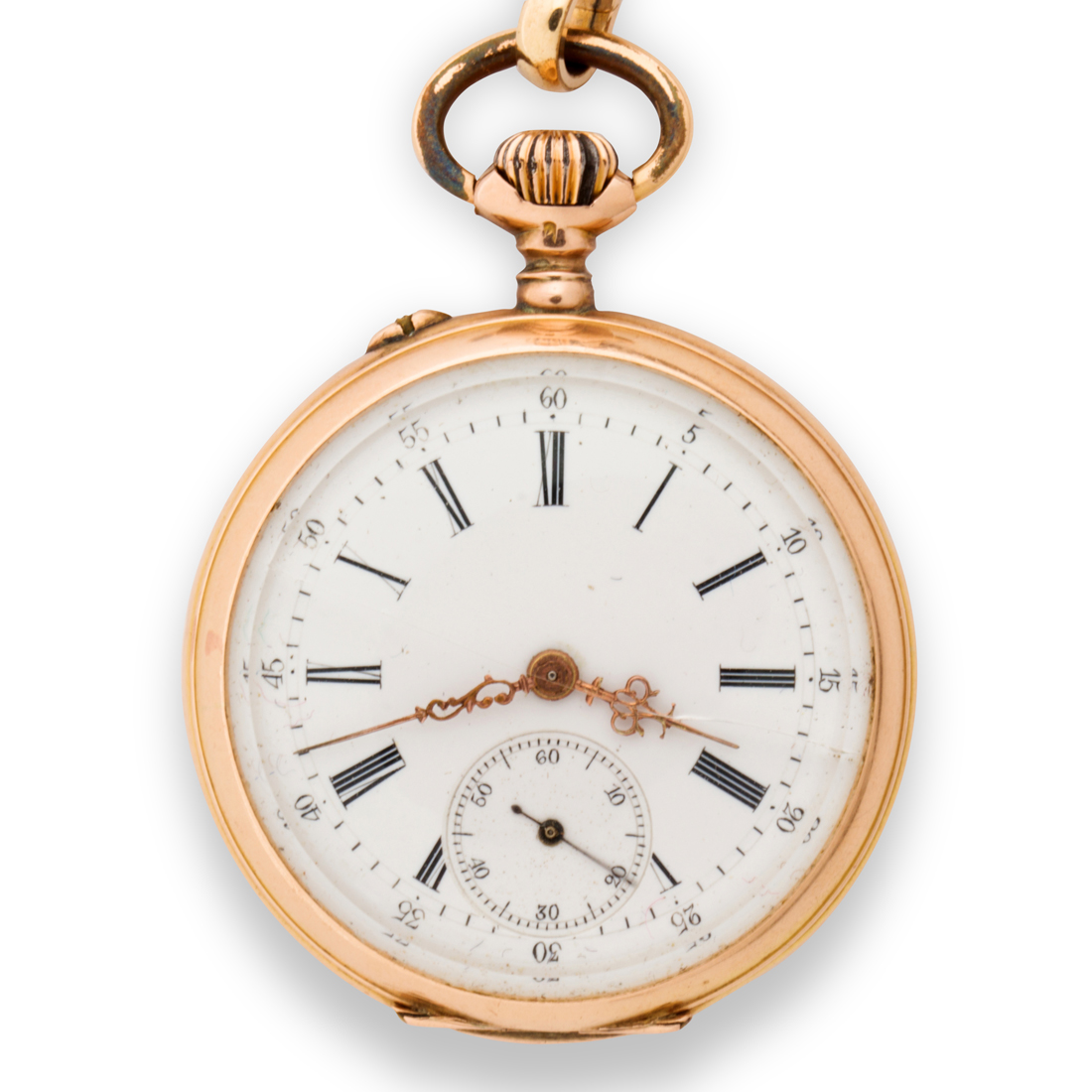 Appraisal: A FOURTEEN KARAT GOLD POCKET WATCH A fourteen karat gold