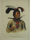 Appraisal: HANDCOLORED LITHOS- PORTRAITS OF AMERICAN INDIAN CHIEFS 'APAULY-TUSTENNUGGEE' AND 'A