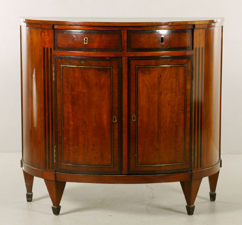 Appraisal: - Hepplewhite Style Mahogany Cabinet Hepplewhite style cabinet mahogany h