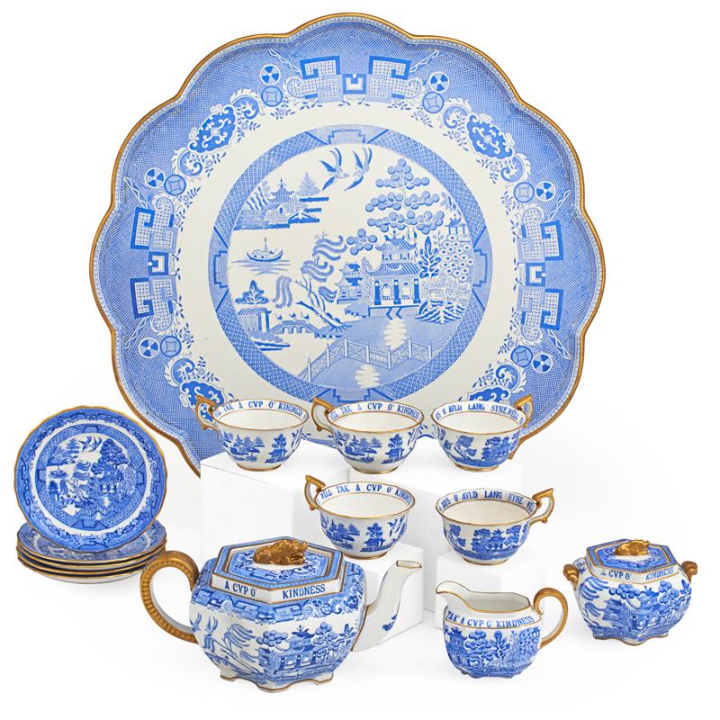 Appraisal: SPODE PORCELAIN TEA SERVICE Condition Report