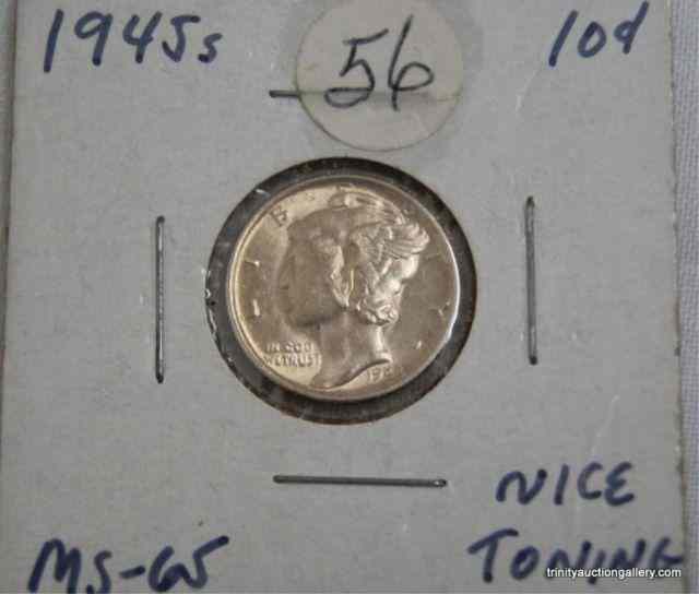 Appraisal: S Silver Liberty cent Dime CoinA very nice near MS-