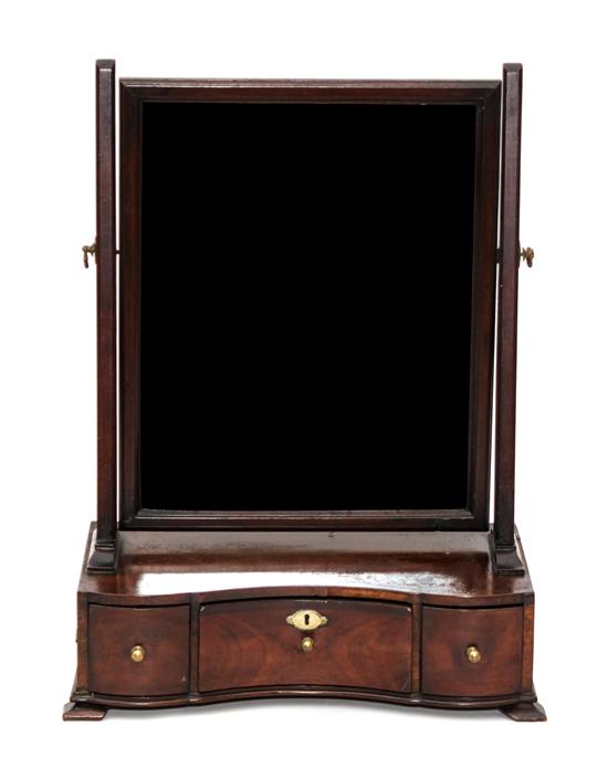 Appraisal: Sale Lot An Edwardian Mahogany Gentleman's Shaving Mirror Height x