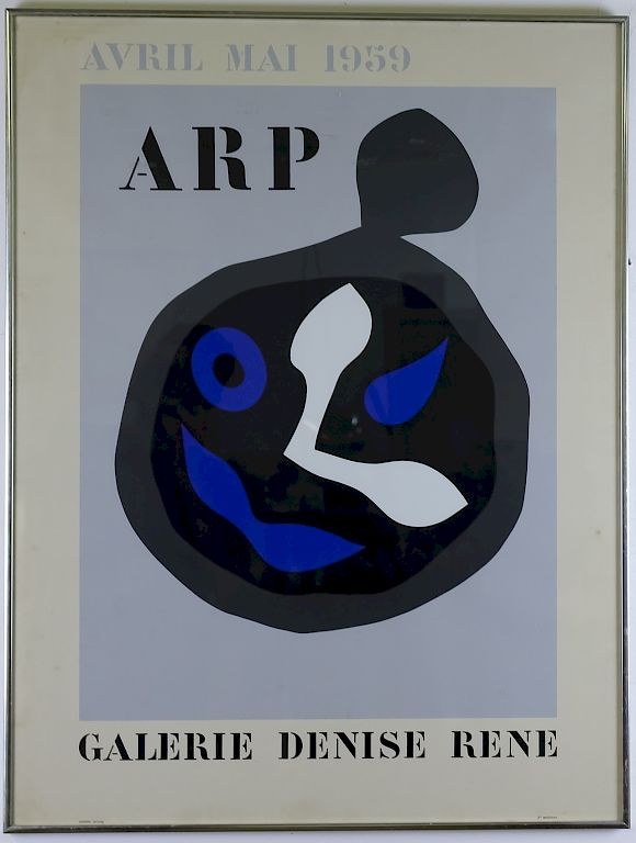 Appraisal: Jean Hans Arp Galerie Denise Rene DAMONE ESTATE Jean Hans