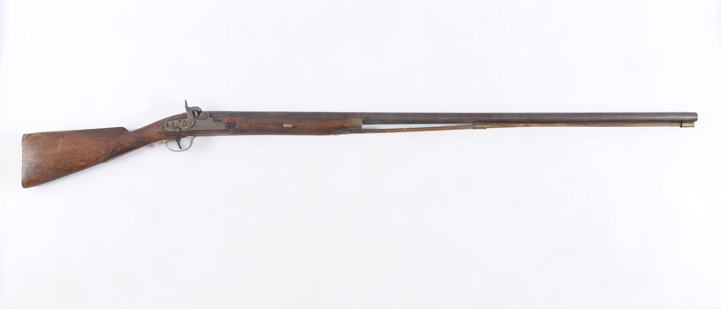 Appraisal: TH CENTURY GAUGE KENTUCKY PERCUSSION SHOTGUN Mid- th century half