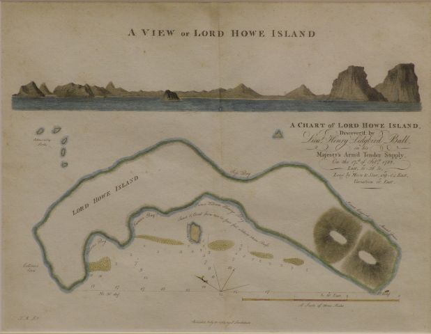 Appraisal: BALL Lieut Henry A View of Lord Howe Island with