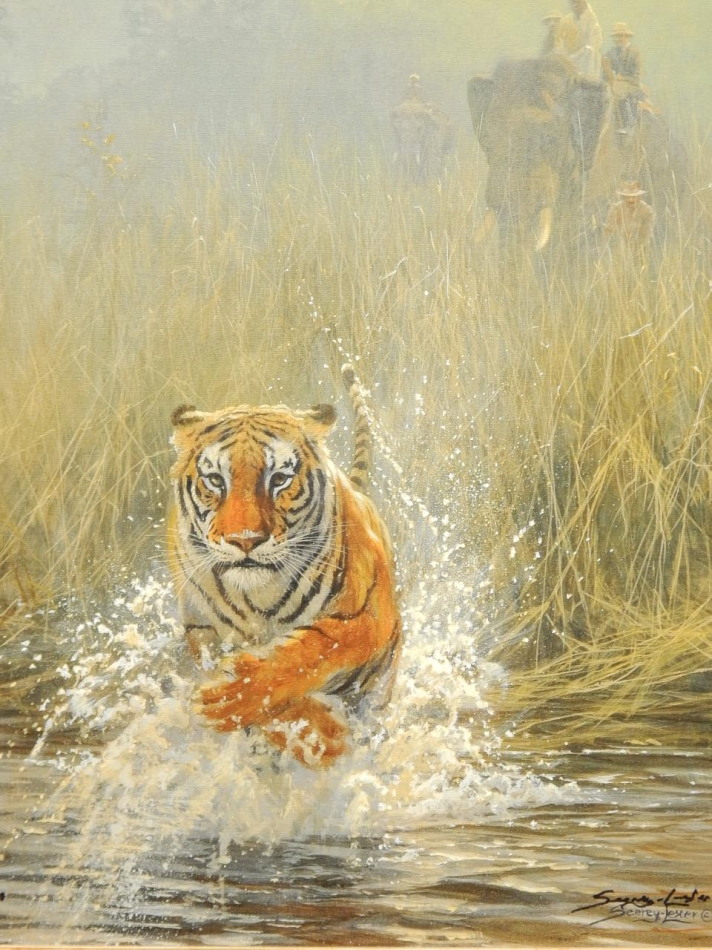 Appraisal: Eric Wilson Tiger artist signed proof sold with accompanying letter