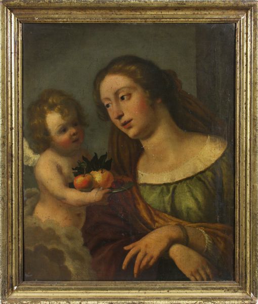 Appraisal: th Century Florentine mother and child with fruit o c