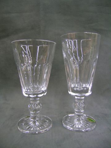 Appraisal: Two Waterford Bolton glasses including red wine goblet and iced