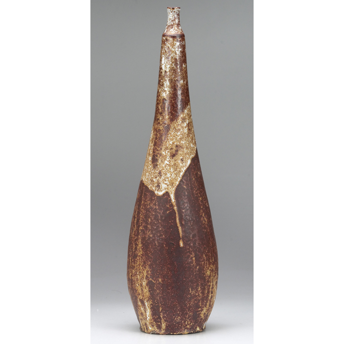 Appraisal: Polia Pillin vase tall bulbous form covered with a multi-toned