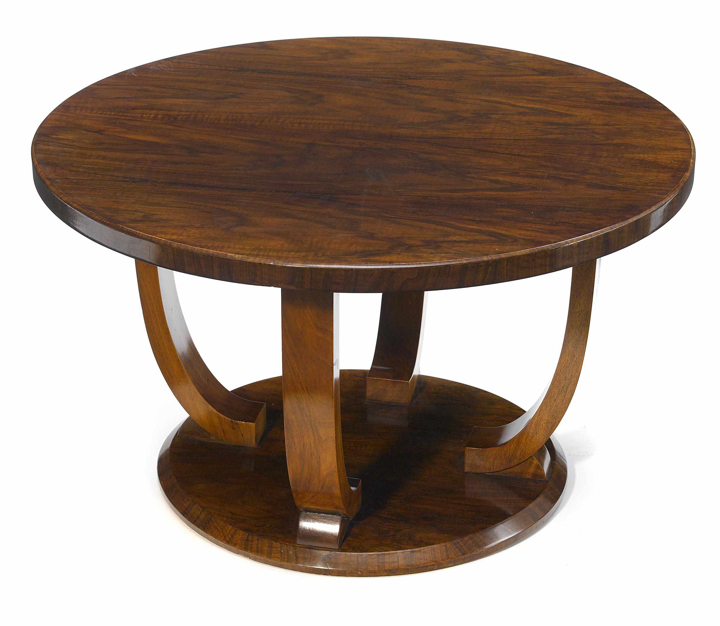 Appraisal: A Jules Leleu mahogany and rosewood coffee table - signed