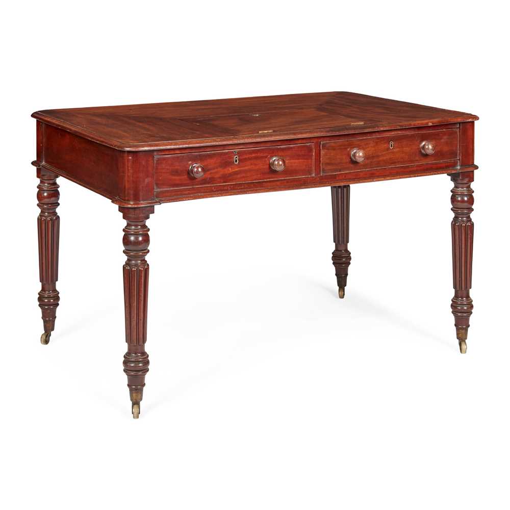 Appraisal: WILLIAM IV MAHOGANY LIBRARY TABLE IN THE MANNER OF GILLOWS