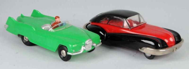 Appraisal: Lot of Plastic Futuristic Automobile Toys Description American Includes one