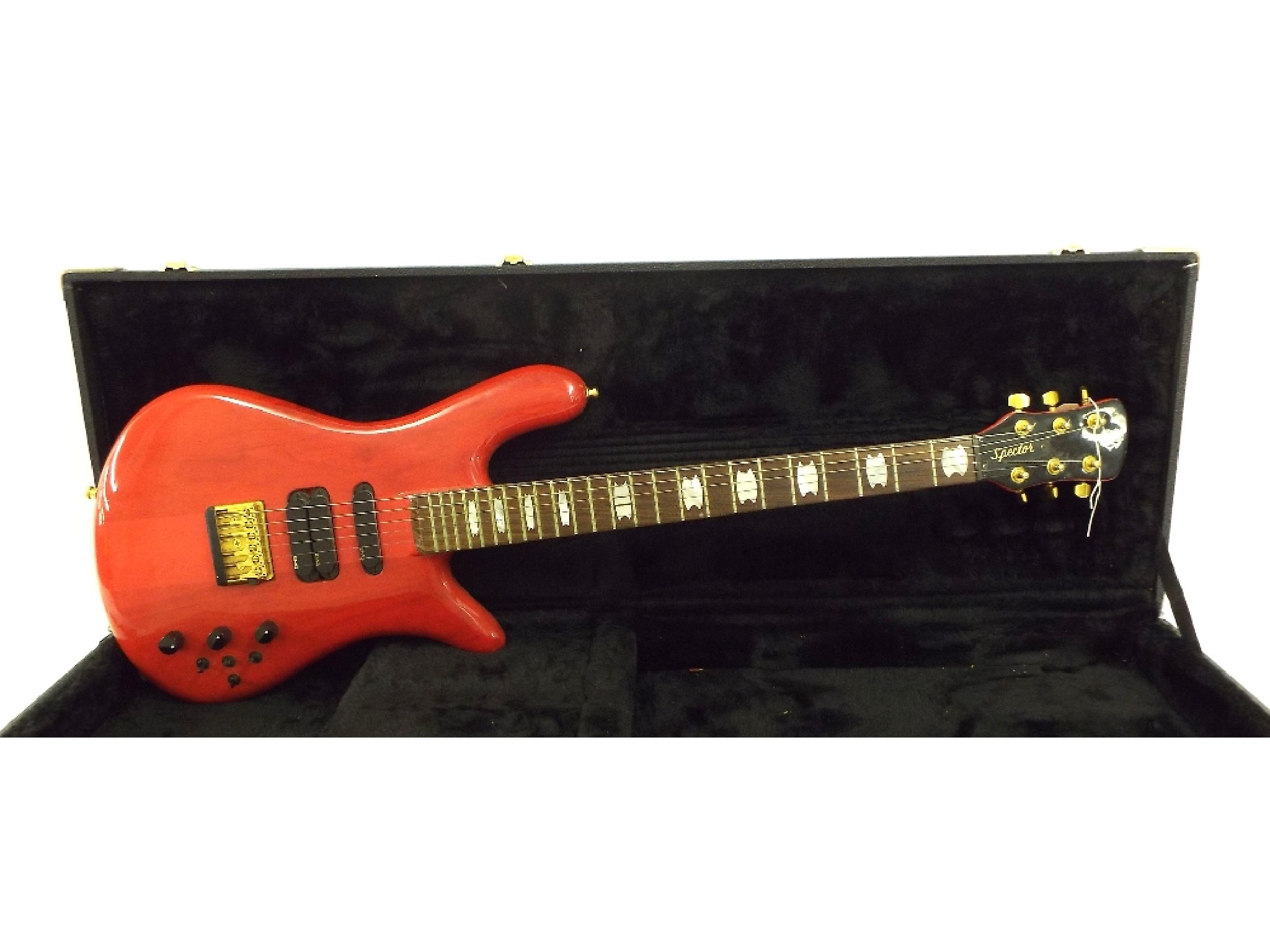 Appraisal: Spector by Kramer electric guitar red finish body with some