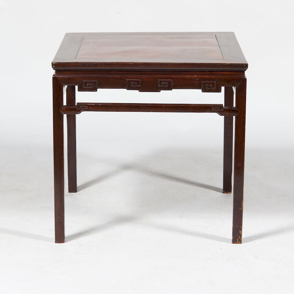 Appraisal: Chinese Rosewood Center Table x x in Condition Minor abrasions