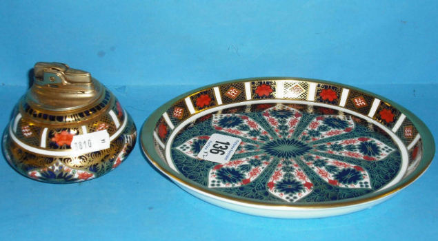 Appraisal: Royal Crown Derby Imari Oval Tray And An Imari Ronson